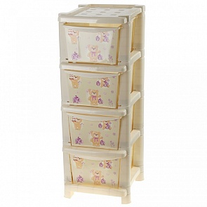 Комод для детской комнаты Bears, слоновая кость (Littel Angel, LA4704IR)